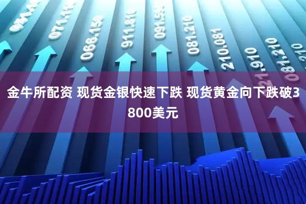 金牛所配资 现货金银快速下跌 现货黄金向下跌破3800美元